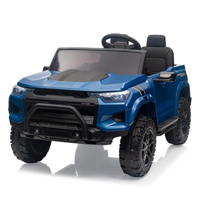 24V 2-Seater Kids Ride On Truck Electric Car, Battery Powered Ride On Toy with Remote Control, Handle, Battery Display, Trunk