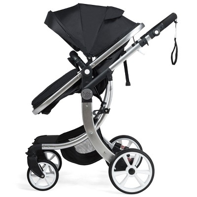 Infans Folding Aluminum Infant Bassinet Reversible Baby Stroller W ...