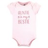 Hudson Baby Cotton Bodysuits, Auntie Bestie - 3 of 4