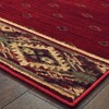 Weston Geometric Border Area Rug Red/Gold - Captiv8e Designs - image 2 of 3