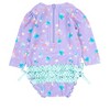 RuffleButts Baby/Toddler Girls UPF50+ Long Sleeve One Piece Rash Guard - 2 of 4