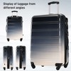 Hardshell Luggage Sets 3 Piece Gradient Color Expandable Suitcase with Spinner Wheels and TSA Lock Lightweight 20" 24" 28" Available,Green+Yellow - 3 of 4