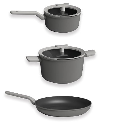 Berghoff Leo 10pc Non-stick Cookware Set, Dark Gray : Target