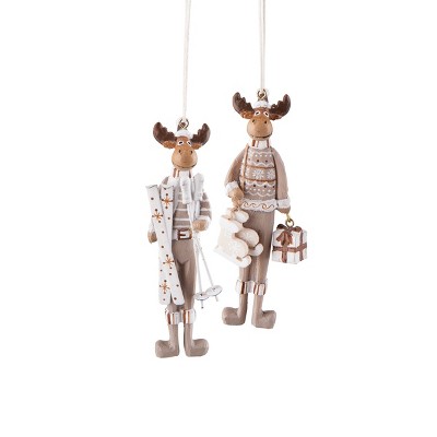 Gallerie II Fair Isle Moose Christmas Xmas Ornament A/2