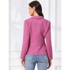 INSPIRE CHIC Women's Notch Lapel Long Sleeve Button Blazer - 3 of 4