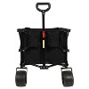 Heavy-Duty 360lb Capacity Foldable Utility Wagon ¨C All-Terrain Quiet Wheels, Adjustable Handle & Cup Holders for Camping, Gardening, Picnic, Sports - 4 of 4