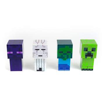 Ukonic Minecraft Mini Mob 4-Piece Figure Mood Light Set | Battery Operated