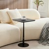 LIVAREEmlen MDF with Metal Feet, Square, Located in Living Space and Lounge Area, Coffee Table, Computer Desk, Black, 15.74"D X23.77"H - 3 of 4