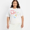 Women's Relaxed Short Sleeve Beach Graphic T-Shirt - Future Collective White - 3 of 3