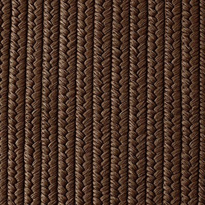 Mink Brown Braided Reversible Synthetic Runner Rug 2'x5'