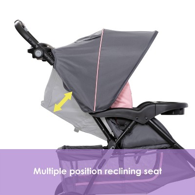 Dash Pink and Gray Infant Car Seat and Stroller Travel System