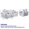 Teddy Fabric 3+1 Seater Sofa Set,Oversized Modern Upholstered Couch Combo with Plush Cushions for Living Room,Apartment-Baofuwish - 4 of 4
