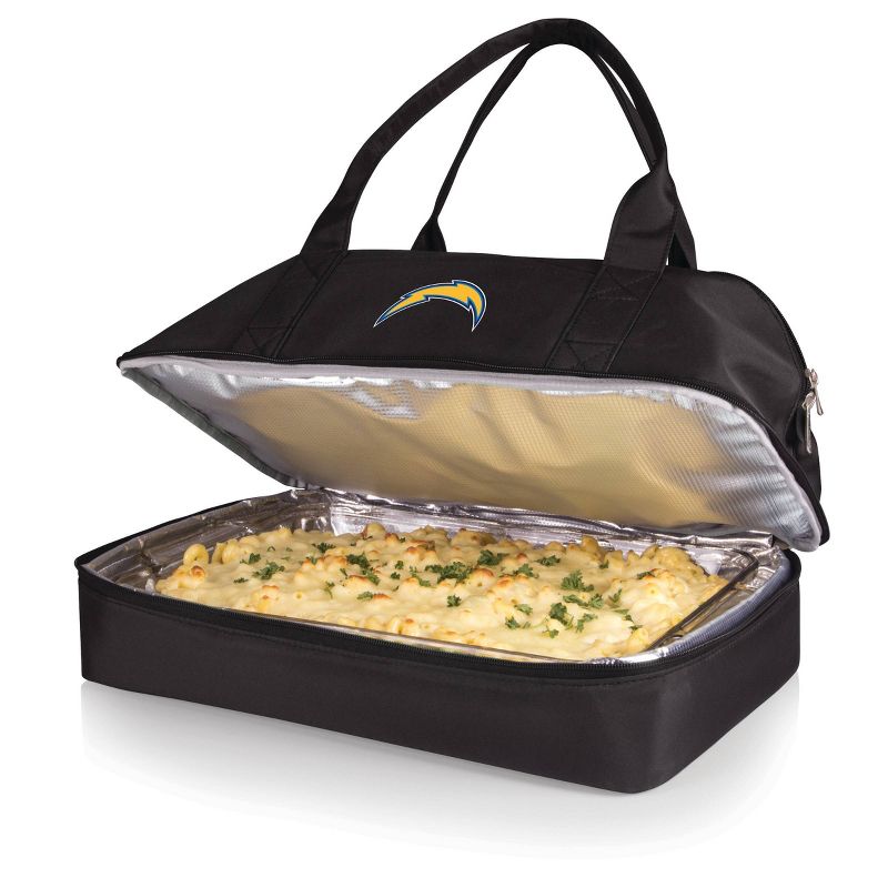 NFL Los Angeles Chargers Picnic Time Potluck Casserole Tote -Black, 3 of 10