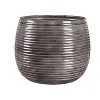 Evergreen Metal Ribbed Planter, Set of 3 - image 4 of 4