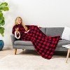 PAVILIA Wearable Blanket with Sleeves for Women Men Adults, Warm Soft Plush Snuggle Pocket Sleeved TV Throw - 4 of 4