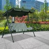 Costway Swing Top Cover Canopy Replacement Porch Patio Outdoor 66''x45'' 75''x52'' 77''x43'' - 4 of 4