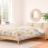 Deny Designs Marufemia Colorful Pastel Tennis Balls Kids' Duvet and Sham Set Pink - 2 of 4
