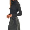 Women's Mesh Long Sleeve Top - MIOU MUSE - 2 of 3