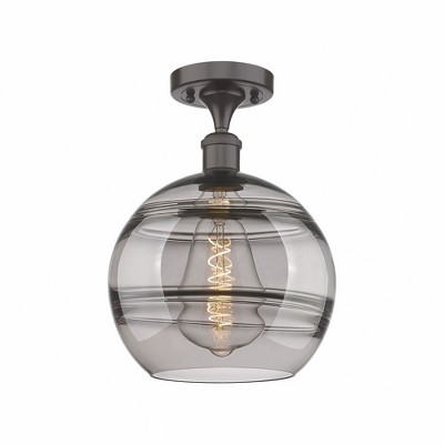Rochester - 1 Light Semi-Flush Mount In Industrial Style-12.88 Inches Tall and 10 Inches Wide