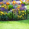 Decorative Garden Fence 4/6 Pack, 23.6in (H) x 7.9ft (L) Rustproof Metal Border Fences Decor Animal Barrier for Yard Outdoor - 4 of 4