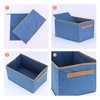 Unique Bargains Collapsible Fabric Storage Bin with Handles for Organizing Blankets Clothes 1 Pc - 3 of 4