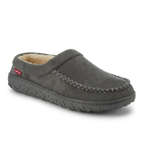 Levi's Mens Harbin Microsuede Clog Slippers, Grey, Size Xxl : Target