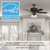 Hunter Fans 54" Promenade Lighted Ceiling Fan Brittany Bronze Finish - Energy Efficient, Whisper-Quiet Motor, Handheld Control - 4 of 4