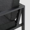 Navan 12pc Aluminum Sectional Sofa Seating Set Black/Dark Gray - Christopher Knight Home: Modular, Rust-Resistant - 4 of 4