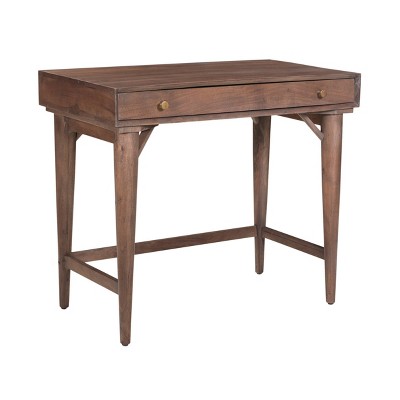 Mt. Hebron 1 Drawer Writing Desk Brown - Treasure Trove Accents