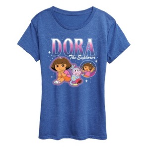 Women's - Dora the Explorer - Bootleg Short Sleeve Graphic T-Shirt - 1 of 4