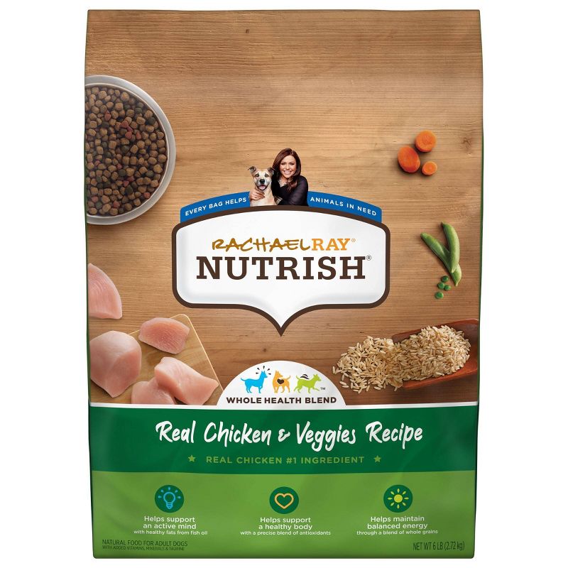 Rachael Ray Nutrish Real Chicken & Vegetable Recipe Super Premium Dry Dog Food, 1 of 10