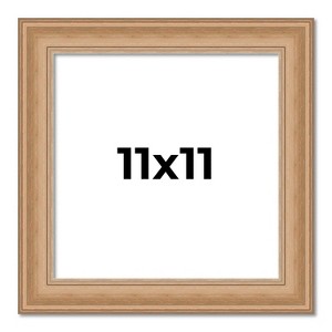 PosterPalooza | Square Weathered Yellow Picture Frame - UV Acrylic, Foam Board Backing, Hanging Hardware - 1 of 4