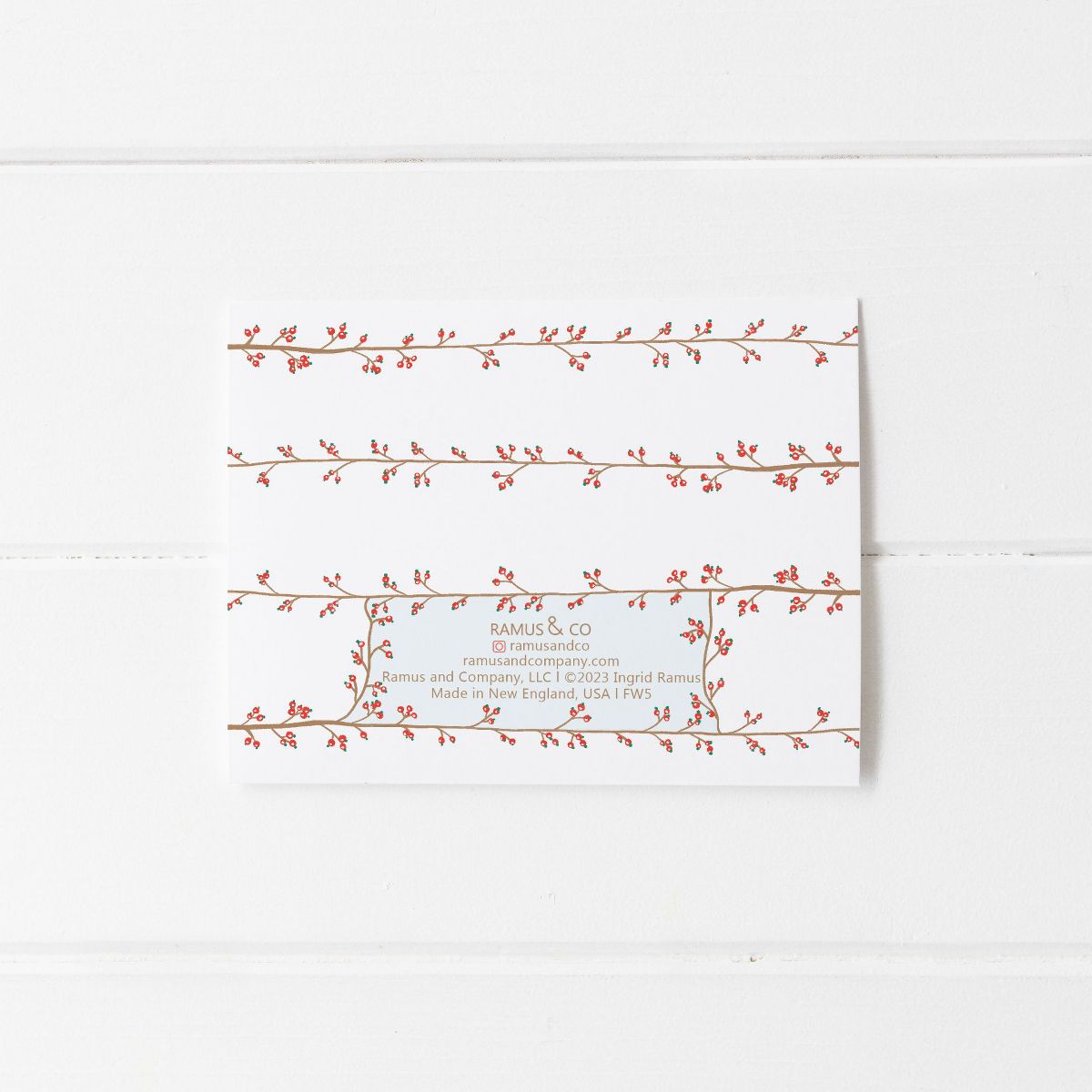 Winter Single-Design Set of Blank Greeting Cards by Ramus & Co (8-Pack) - thumbnail 3