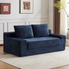 XINGHANZHENXUAN Corduroy Loveseat Sofa Bed with Pillows, 600lb Capacity No-Assembly Sofa for Living Room & Bedroom - 4 of 4