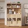 70"Tall Kitchen Pantry Cabinet, Storage Cabinets with Drawer & 2 Glass Doors and 3 Shelves, Floor Cabinet for Kitchen, Office, Living Room,Dining Room - 4 of 4