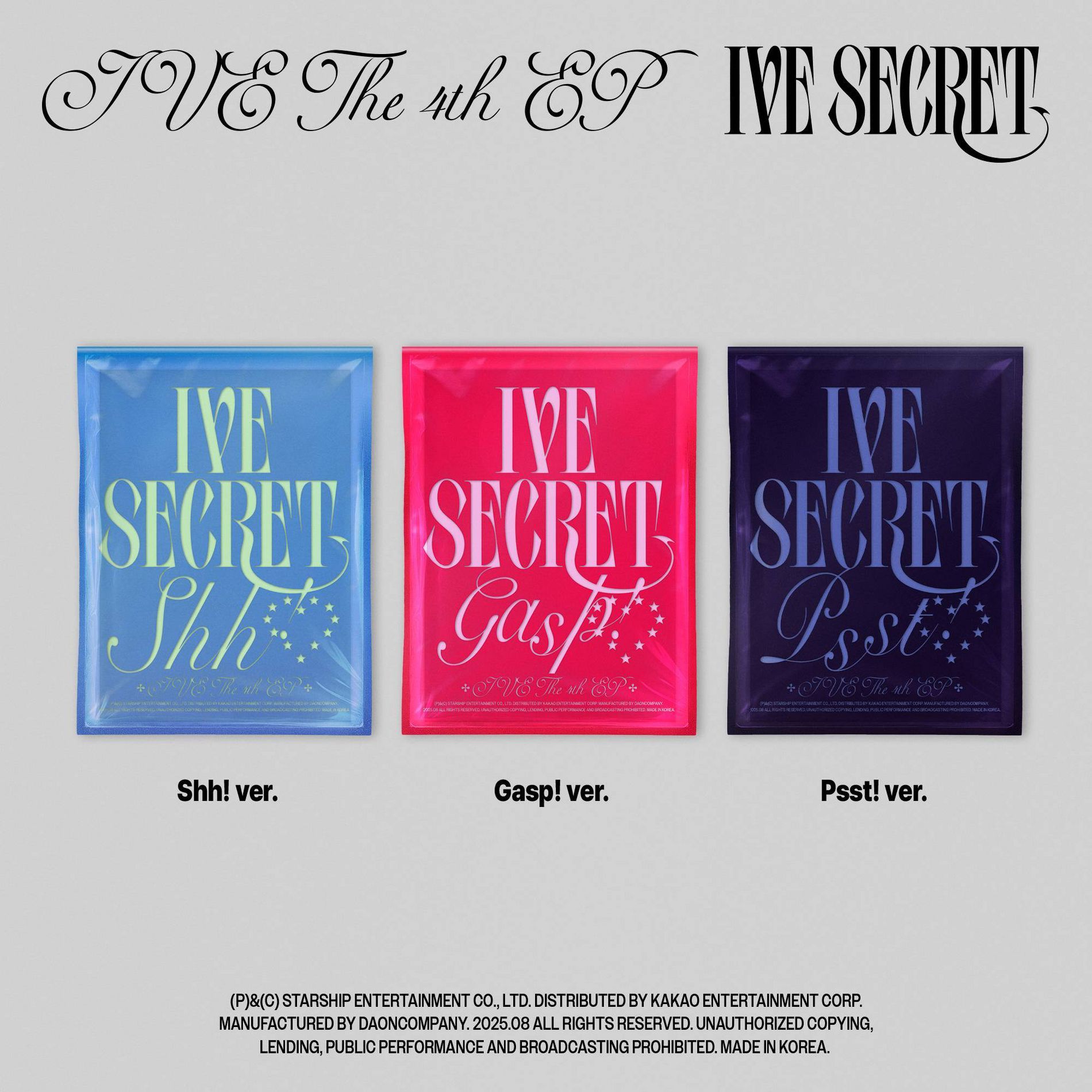IVE - The 4th EP IVE Secret (Target Exclusive, CD)