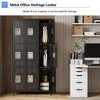 Cold Rolled Steel Iron Furniture Iron Nest Lock Metal Cabinet Metal Storage Cabinet 9-Door Locker H182.8*W90*D40CM 0.6MM Thickness - 2 of 4