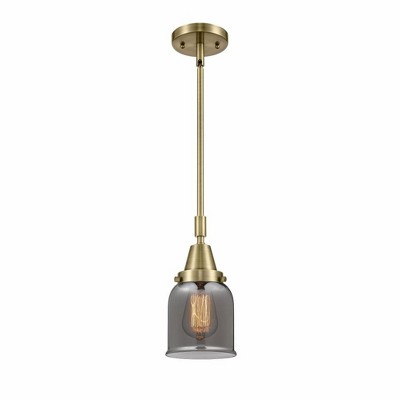 Bell - 1 Light Stem Hung Mini Pendant In Industrial Style-11.13 Inches Tall and 5 Inches Wide