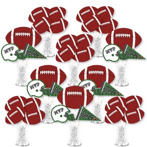 Big Dot of Happiness End Zone - Football - Baby Shower or Birthday Party Centerpiece Sticks - Showstopper Table Toppers - 35 Pieces - 1 of 4