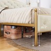 Whizmax King/Queen/Full Size Bed Frame Upholstered Platform Bed with Velvet and Button Tufted Headboard, Easy Assembly, No Box Spring Needed - 4 of 4
