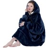 PAVILIA Faux Shearling Wearable Blanket Hoodie, Cozy Oversized Hooded Sweatshirt Adults, Warm Fleece Big Pocket - 2 of 4
