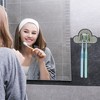 Unique Bargains Bathrooms Wall Mounted Toothbrush Holder 4.33"x2.56" - 2 of 4
