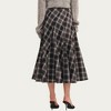 Anna-Kaci Women’s Plaid Midi Skirt with Soft Full-Length A-Line Silhouette and Gentle Pleated Movement for a  Everyday Shape - 3 of 4