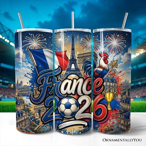 プッツェンシュヴェスタン ウィープル　FR セット France 2026 Soccer Cup Global Championship 20oz Tumbler With Lid