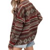 Women's Amaryllis Aztec Shirt Jacket - Blue B - 3 of 4