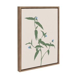18" x 24" Sylvie Illustrated Wildflowers Framed by Creative Bunch Gold - Kate & Laurel All Things Decor : Nursery Decor, Vertical Layout - 1 of 4