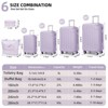 6-Piece Hardside Luggage Set, Expandable Spinner Wheels with TSA Lock, Duffel & Toiletry Bag (18"+20"+24"+28") - ModernLuxe - 2 of 4