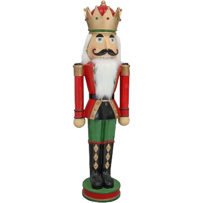 Sunnydaze Indoor/Outdoor Porch or Living Room Polyresin Matthias the Nutcracker Prince Christmas Holiday Decoration - 37"