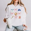 Simply Sage Market Coquette Baseball Chart Lightweight Garment Dyed Sweatshirt - 2 of 4