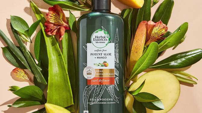 Herbal Essences Bio:renew Sulfate Free Shampoo for Defining Curly Hair with Mango &#38; Potent Aloe - 13.5 fl oz, 2 of 12, play video